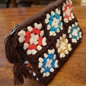 Granny Square mini purse